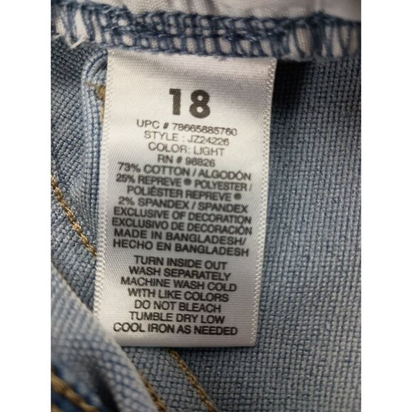 Jordache Girls Skinny Stretch Adjustable Waist Jeans Size 18 - Picture 7 of 7